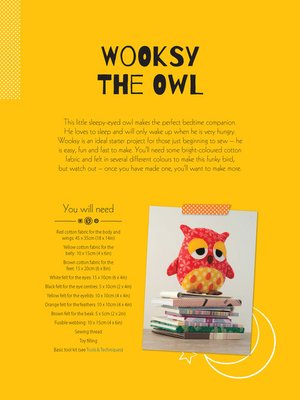 cover image of Wooksy the Owl Soft Toy Pattern